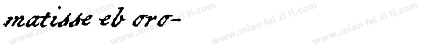 matisse eb oro字体转换